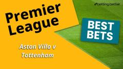 Banner for Premier League game between Aston Villa v Tottenham
